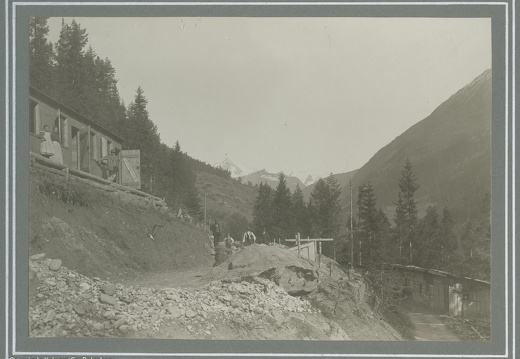 Bau der Kalserstraße bei Staniska