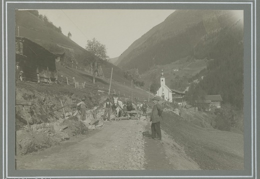 Bau der Kalserstraße bei Staniska