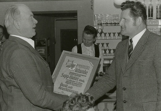 1975, Sepp Huter, 25 Jahre Kapellmeister