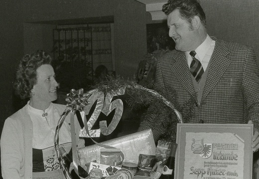 1975, Hilde und Sepp Huter