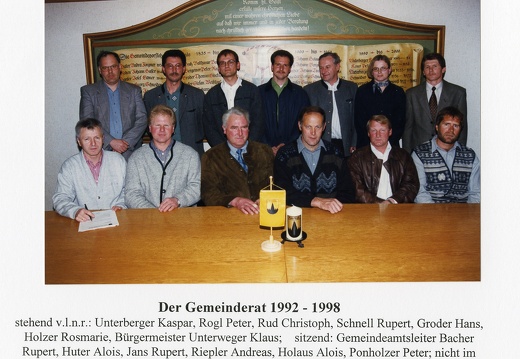 Gemeinderat 1992 - 1998 