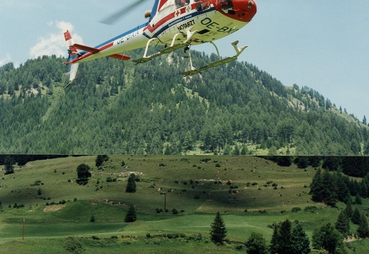 1996, Hubschraubereinsatz am Großglockner