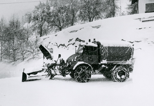 Winter 1991, Schneeräumung