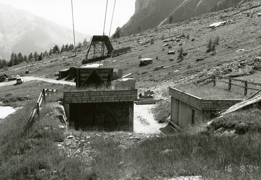1994, Materialseilbahn zur Adlersruhe