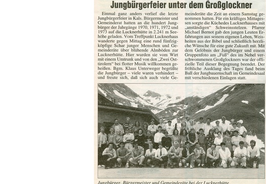 1993, Jungbürgerfeier 
