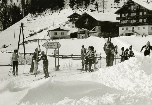1976, Volkslanglauf 4 km  Loipe Taurer