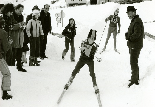 1976, Volkslanglauf 4 km  Loipe Taurer