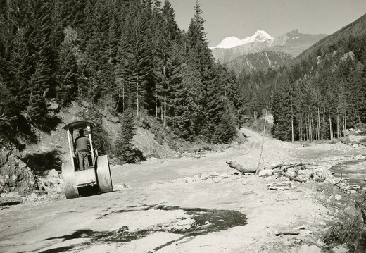 Hochwasser 1966, Kalserstraße bei Arnig