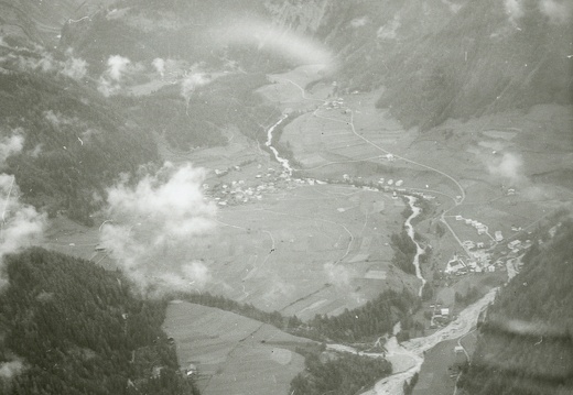 Hochwasser 1966, Luftbild Kalsertal