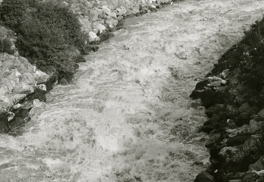 1975, Verbauung Dorfebach beim Sägerwerk