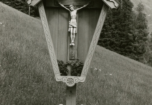 1974, Wegkreuz beim Schliederler