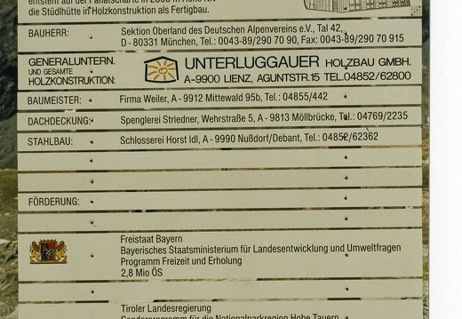 1994, Neubau Stüdlhütte