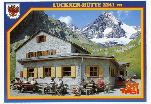 Ansichtskarte Lucknerhütte mit Großglockner