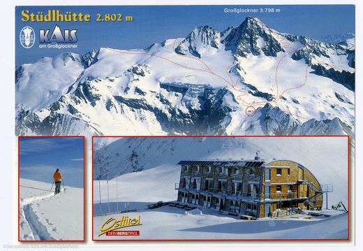 Ansichtskarte Stüdlhütte mit Großglockner