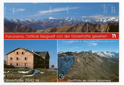 Ansichtskarte Glorerhütte