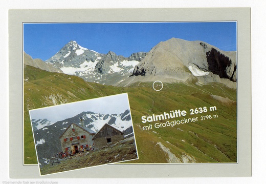 Ansichtskarte Salmhütte mit Großglockner