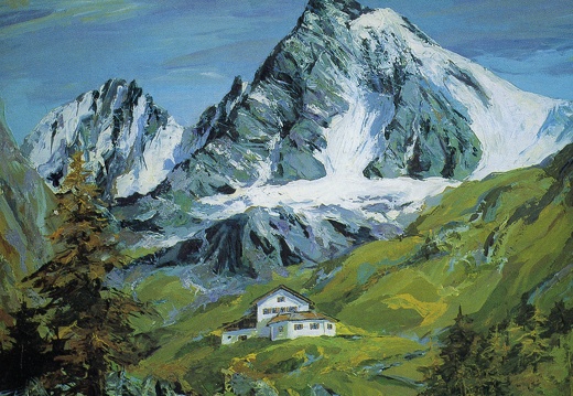 Ansichtskarte Lucknerhütte mit Großglockner