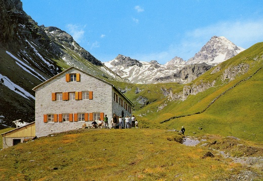 Ansichtskarte Lucknerhütte mit Großglockner