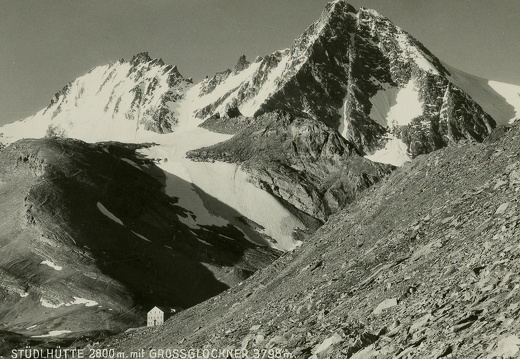 Ansichtskarte Stüdlhütte mit Großglockner