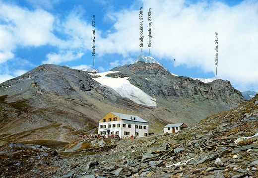 Ansichtskarte Stüdlhütte mit Großglockner