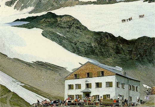 Ansichtskarte Stüdlhütte mit Großglockner
