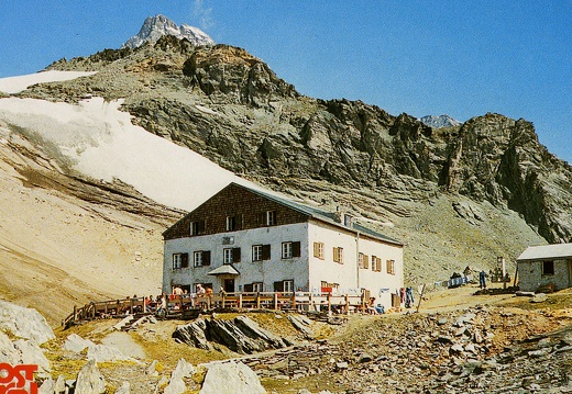 Ansichtskarte Stüdlhütte mit Großglockner