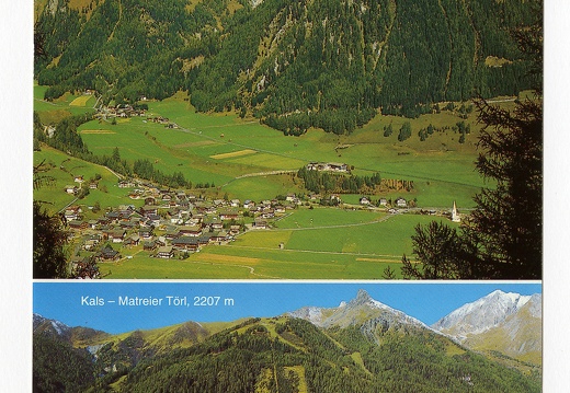 Grußkarte Sommerurlaub in Kals