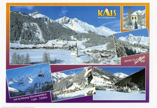 Grußkarte Winterurlaub in Kals