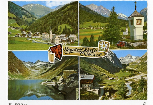 Grußkarte Bergdorf Kals 