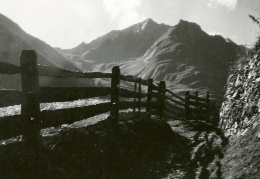 Burg, Blick in Richtung Kendlspitze