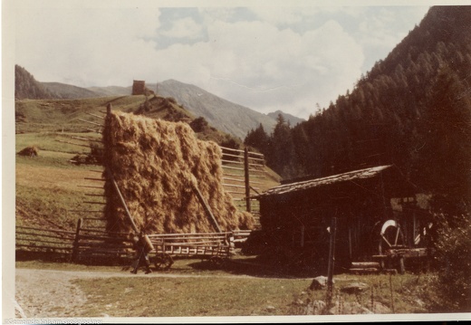 Getreideernte in Lesach