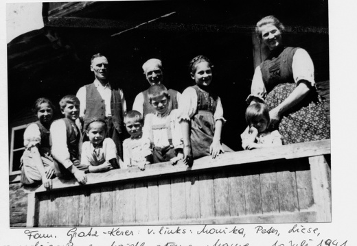 1941, Familie Gratz Kerer