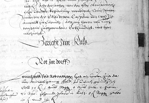 Kataster Kals von 1545