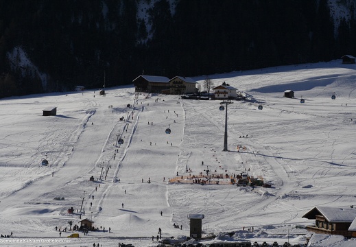 2008, Schifahren auf den Dorferfeldern