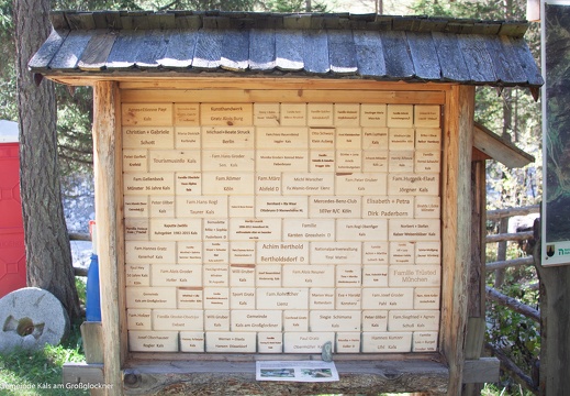 2017, Bausteintafel Mühlenverein