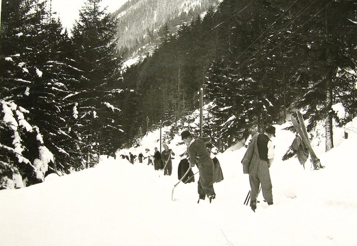 Winter 1950/51, Lawine Haslach