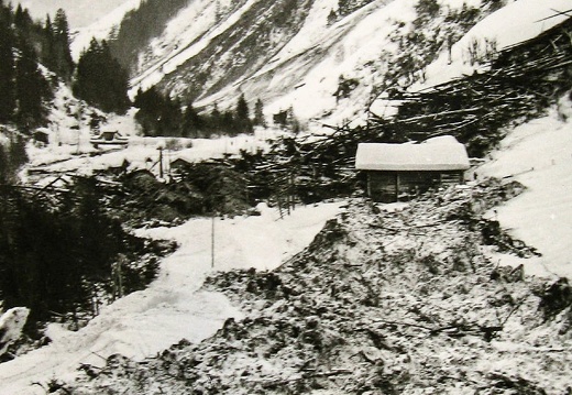 Winter 1950/51, Lawine Haslach