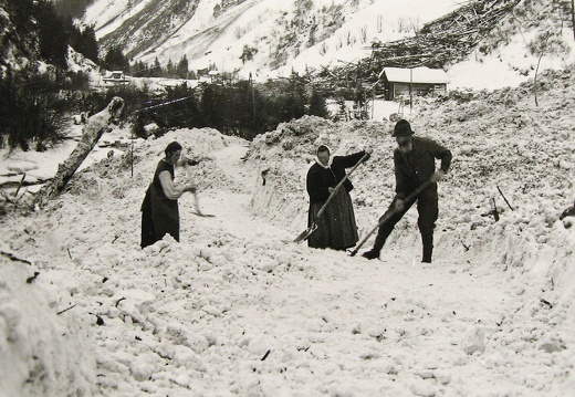 Winter 1950/51, Lawine Haslach