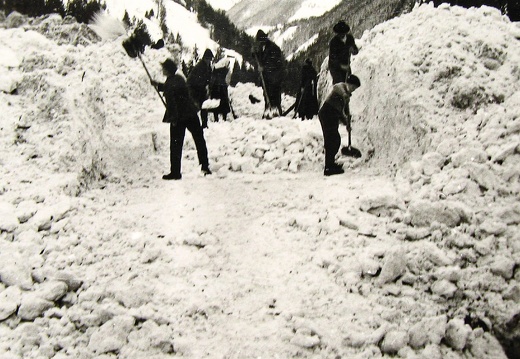 Winter 1950/51, Lawine Haslach