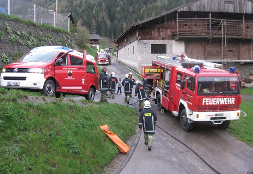 2013, Feuerwehrübung in Lesach