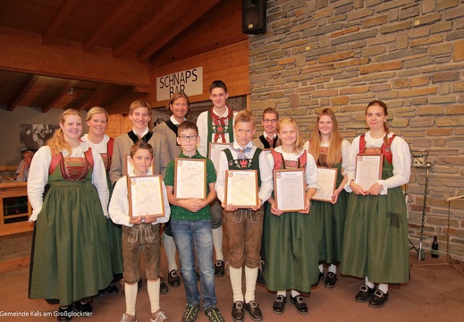2016, Musikkapelle Ehrungen