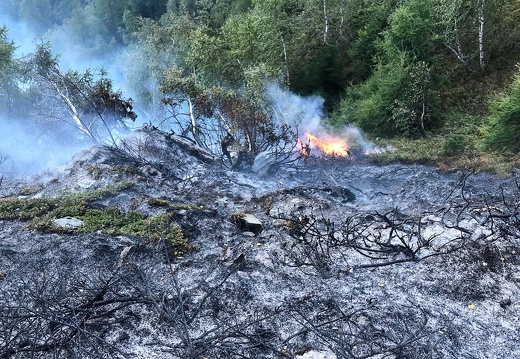2018, Waldbrand Ruigraben