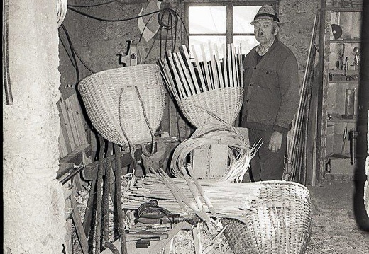 1991 - Korbflechten beim Egger in Staniska