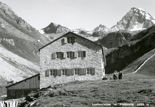 Ansichtskarte Lucknerhütte mit Großglockner