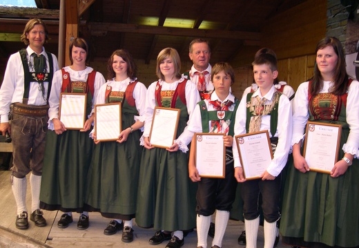 2009, Ehrungen Musikkapelle