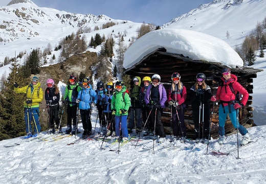 2020, Skitour zur Glorerhütte