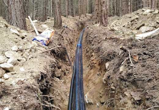 Sanierung Wasserleitung von Hochbehälter bis Ortsnetz Ködnitz